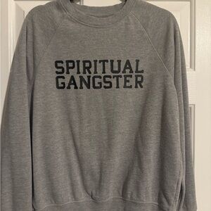 Spiritual Gangster Gray Crewneck Sweater
